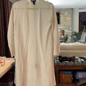 White House Black Market Cream Cardigan